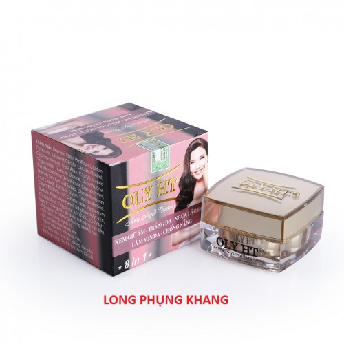 Kem Giữ Ẩm - Trắng Da - Ngừa Lão Hoá - Làm Mịn Da - Chống Nắng 8 in 1 OLY HT (Long Phụng Khang) 25g