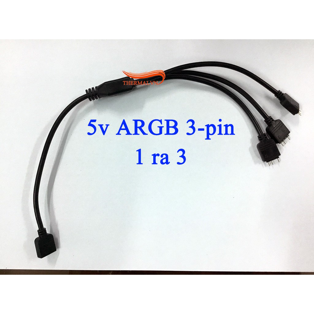 Dây chia RGB 12v 4-pin và dây chia ARGB 5v 3-pin - Mở rộng chân cắm đèn RGB