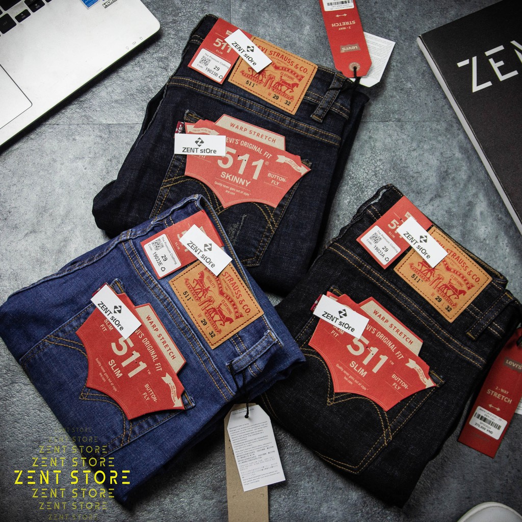 Quần jeans trơn Lvis