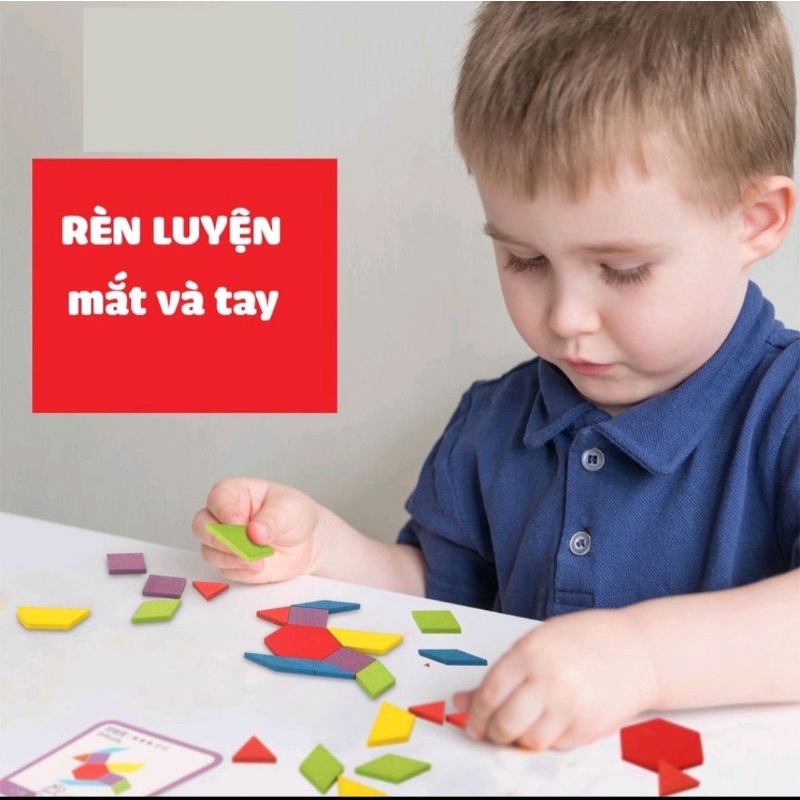 Ghép Hình Sáng Tạo - Pattern Blocks (155 chi tiết)