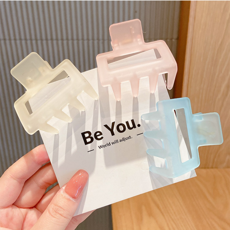 Kẹp tóc chất liệu bằng nhựa acrylic nhiều màu sắc dễ thương