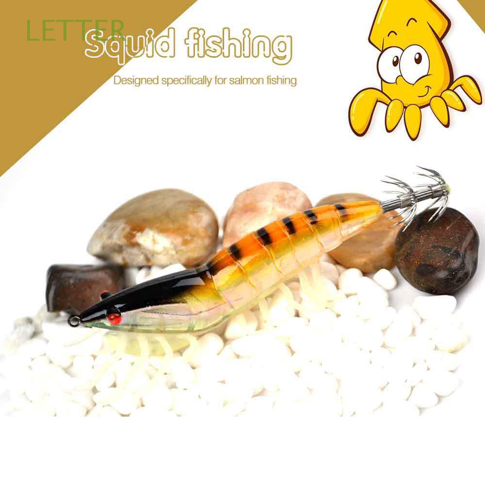 Bộ mồi giả câu cá hình con mực phát sáng