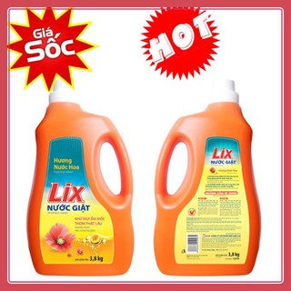 Nước giặt Lix hương nước hoa 3.8kg