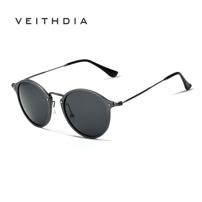 Phụ kiện thời trang VEITHDIA 6358 Kính râm nam nữ full gọng nhôm-magie phân cực nhiều màu sắc