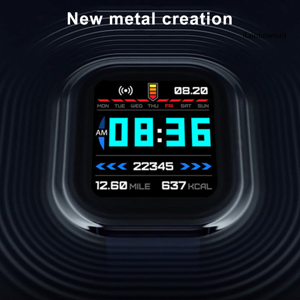 Đồng Hồ Thông Minh Theo Dõi Sức Khỏe Bằng Kim Loại Tpu Có Thể Sạc Lại