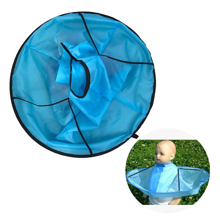 [Tổng Kho Sỉ] Áo Phủ Choàng Cắt Tóc VÀNH TRÒN Xanh/Hồng Trẻ Em Gia Đình