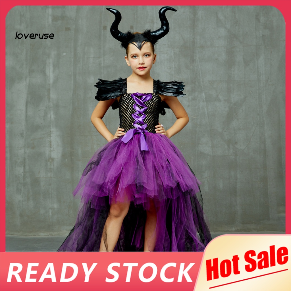 1 Bộ Đầm Hóa Trang Halloween Nữ Hoàng Ác Quỷ Thân Thiện Với Da