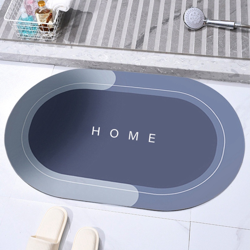 Thảm lót sàn Chống Trượt Thấm Hút Nước Hình Vuông Đơn Giản