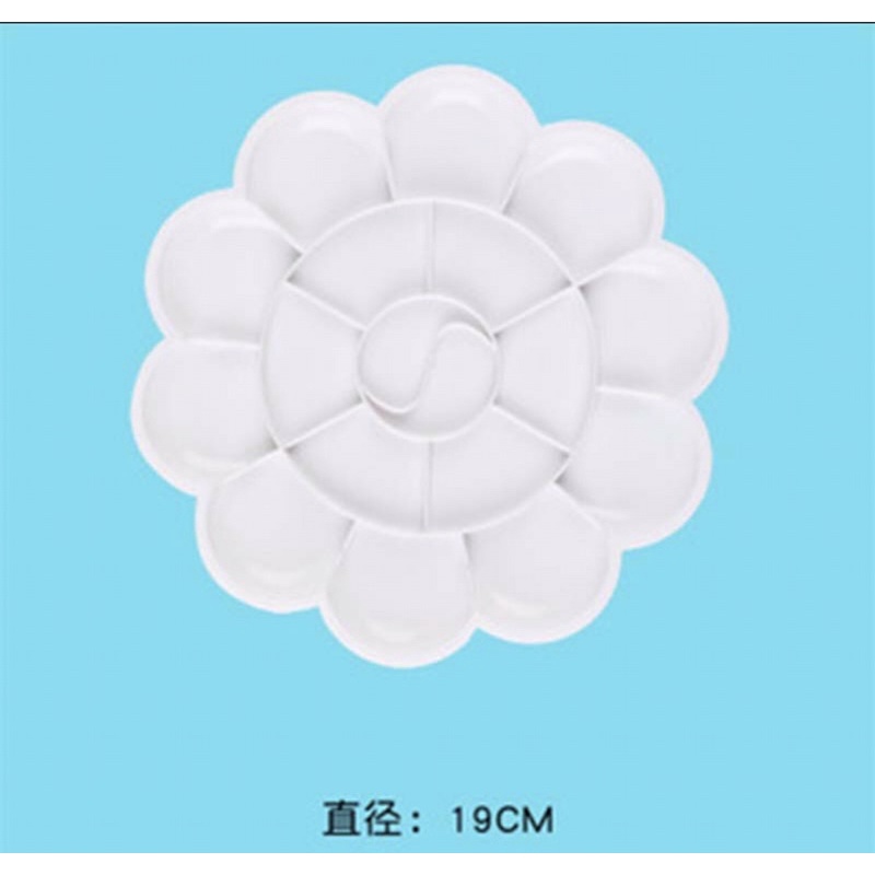 Khay pha màu hoa đào