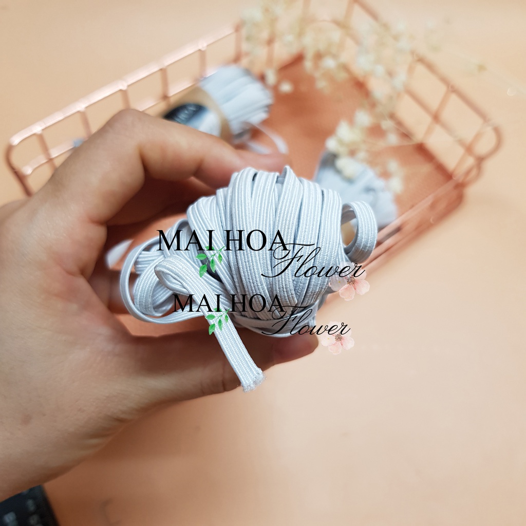 20 mét dây thun may quần szie 0.5cm chun quần loại đẹp sợi giãn nhiều Maihoaflower