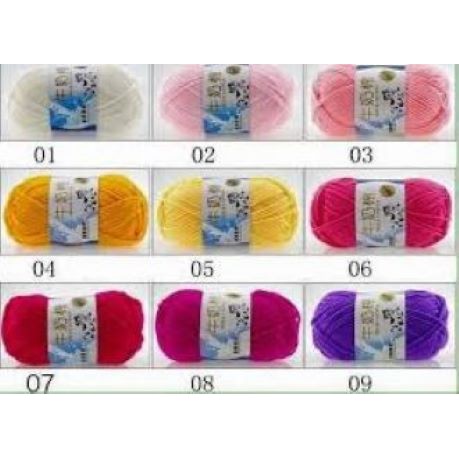 Len milk bò 92 màu, (màu 41 đến 80)