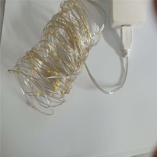 Dây đèn LED 10M - 100 bóng đầu USB trang trí không thấm nước