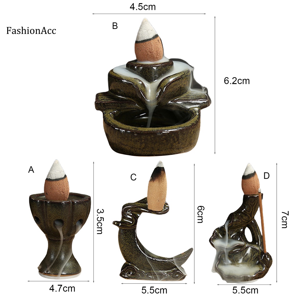 Đế Đốt Trầm Hương Hình Nón Thác Nước Dùng Trang Trí Nhà Cửa