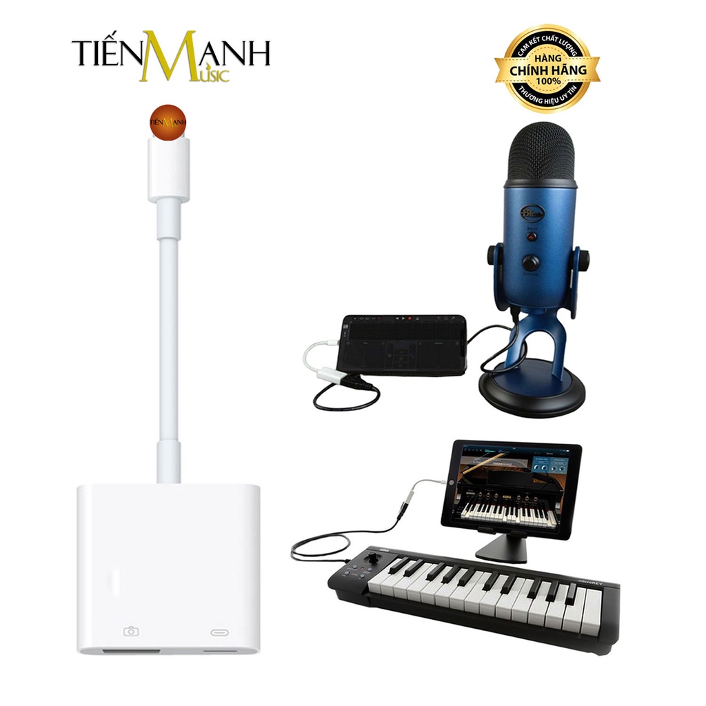 Dây Cáp OTG Kết nối Micro, Đàn Organ, Piano Với Mọi Điện Thoại, Smartphone OTG900 - USB 3 Camera Adapter Mic Microphone