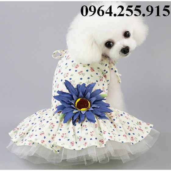 Váy cho chó mèo (5 mẫu, 10 màu)