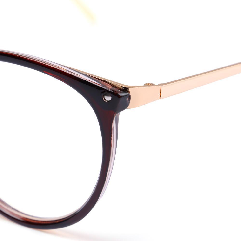 EUCA Kính Mát Gọng Kim Loại Họa Tiết Da Báo Phong Cách Retro Thời Trang Unisex