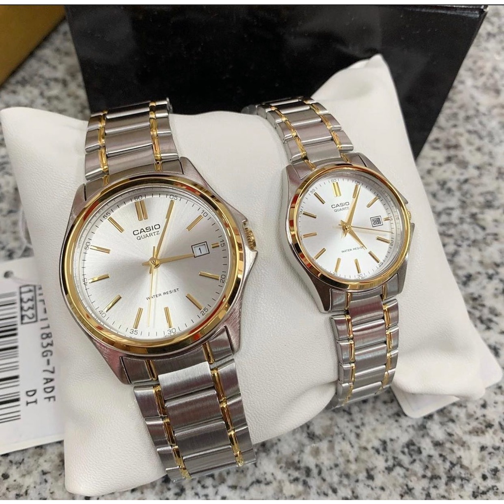 Đồng Hồ Đôi Nam nữ Casio MTP-1183G-7ADF & LTP-1183G-7ADF, đồng hồ chính hãng, Dây Đeo Kim Loại - Chống Nước