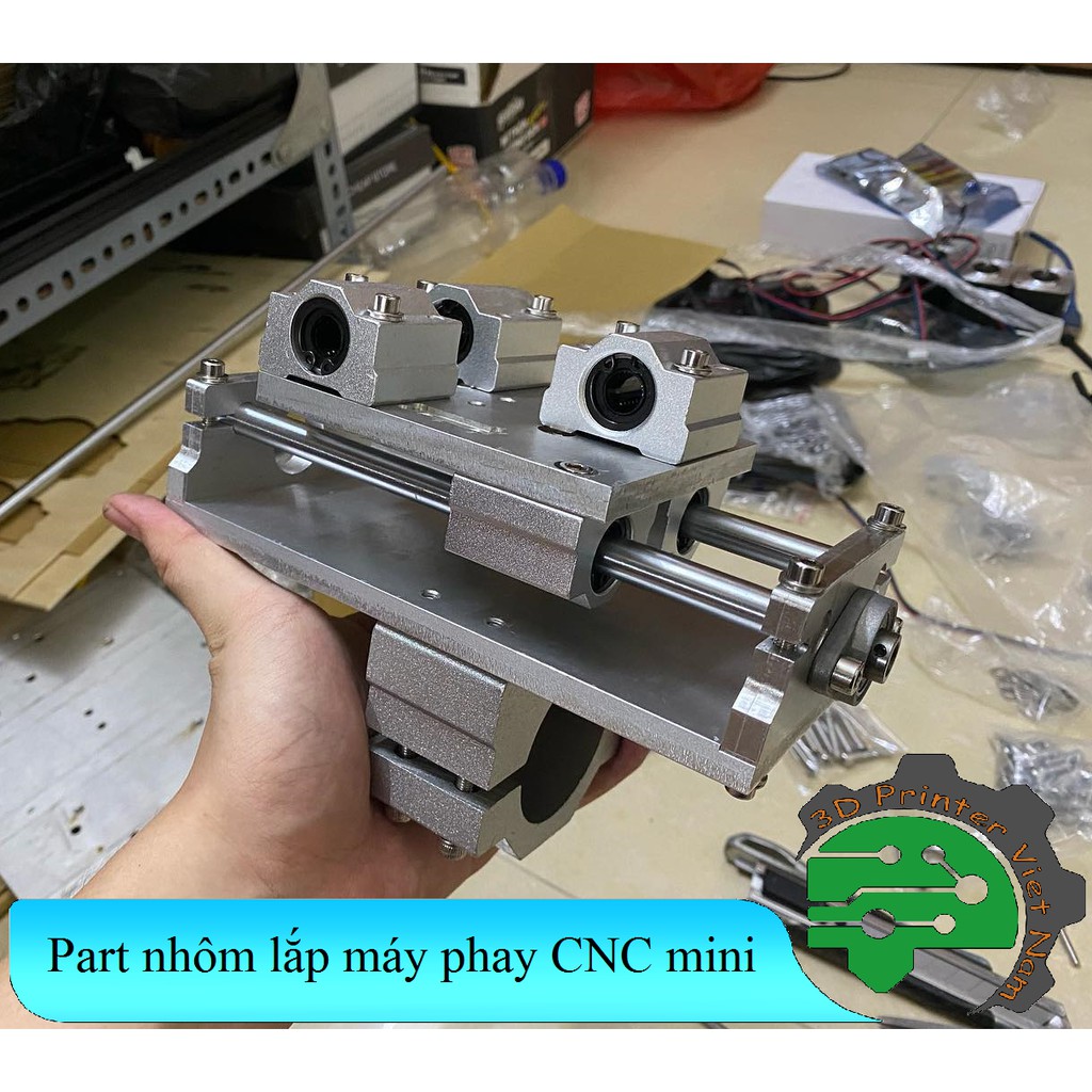 Bộ part nhôm lắp máy CNC mini