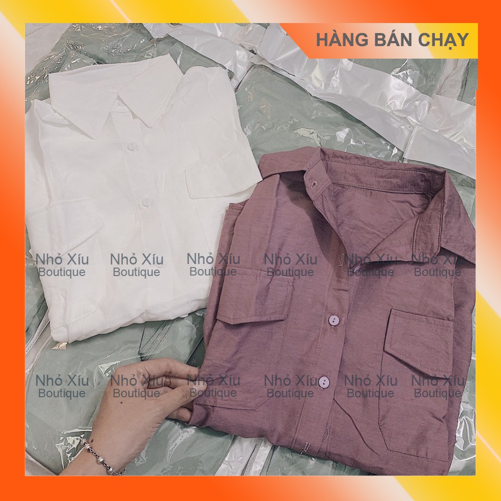 Áo Sơ Mi Nữ Trắng Form Rộng Vải Đũi Lạnh [HÀNG BÁN CHẠY] | BigBuy360 - bigbuy360.vn