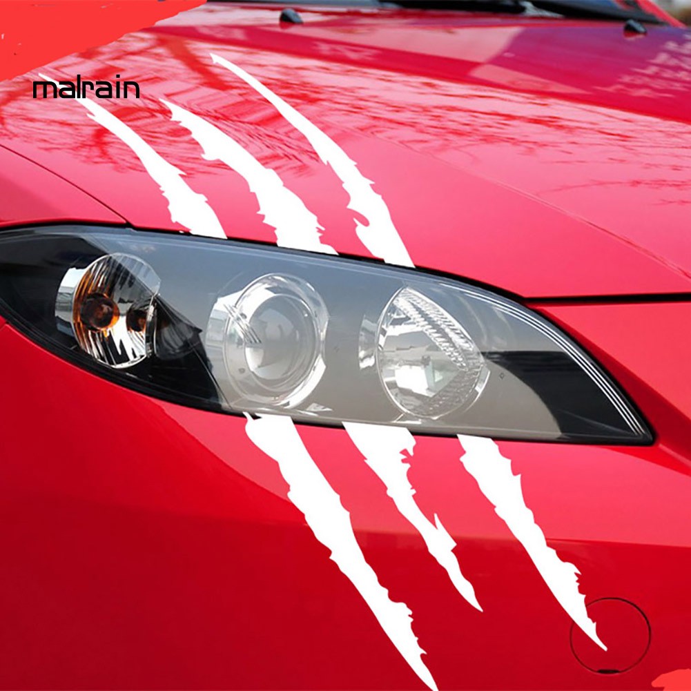 Sticker phản quang trang trí đèn pha xe hơi hình móng vuốt độc đáo