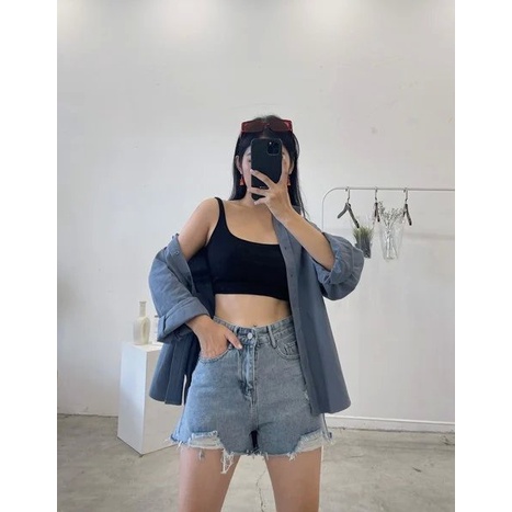 [Miều] Áo 2 dây form croptop Kona Tank Top