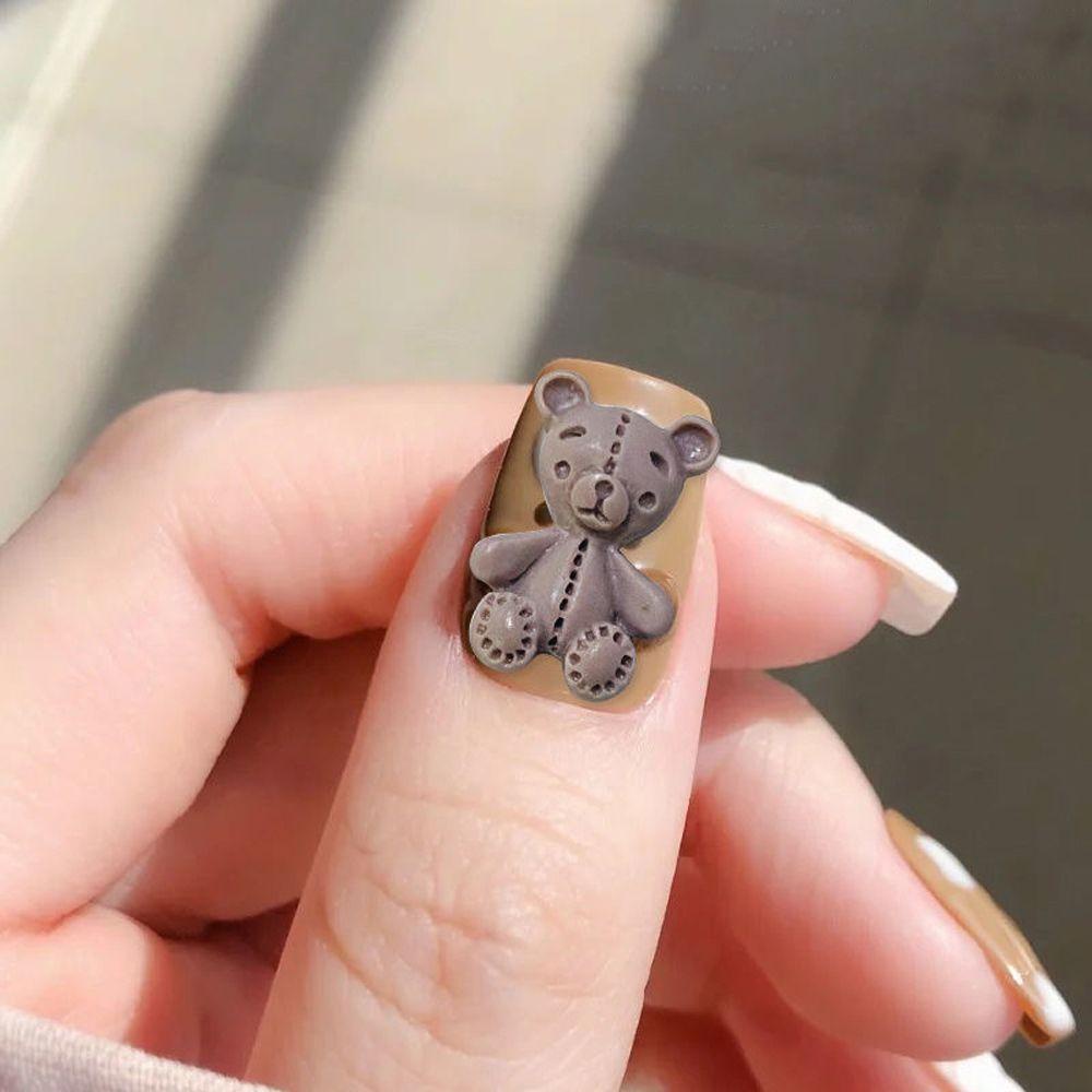 Phụ Kiện Trang Trí Móng Tay Hình Động Vật Dễ Thương Cho Nữ