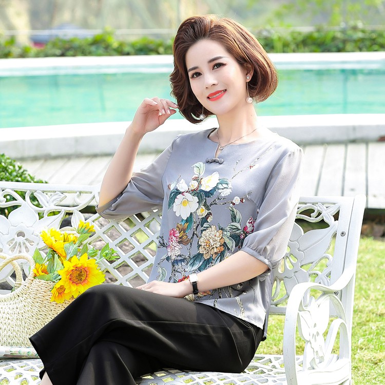 ÁO VOAN LỤA CAO CẤP CHO MẸ, CHO NGƯỜI TRUNG NIÊN MẪU MỚI HOT NHẤT 2021