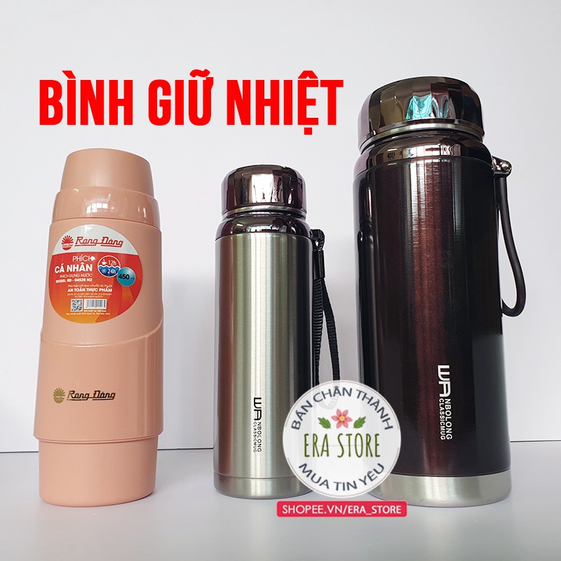 Bình giữ nhiệt 450ml, 600ml, 1500ml đa dạng gọn gàng giữ nhiệt tối ưu tiết kiệm thời gian hâm nóng làm lạnh