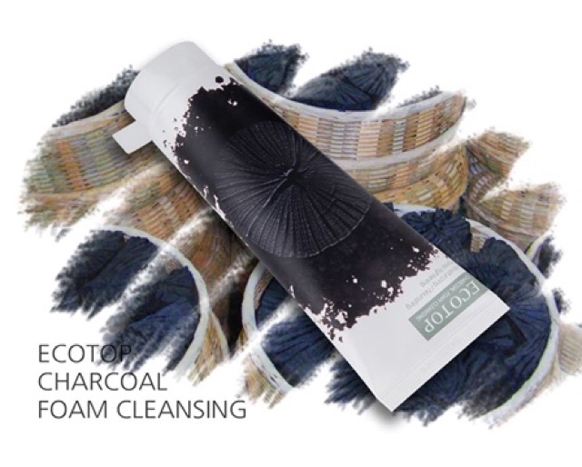 Sữa Rửa Mặt EcoTop Charcoal ( Than Hoạt Tính ) Foam Cleansing