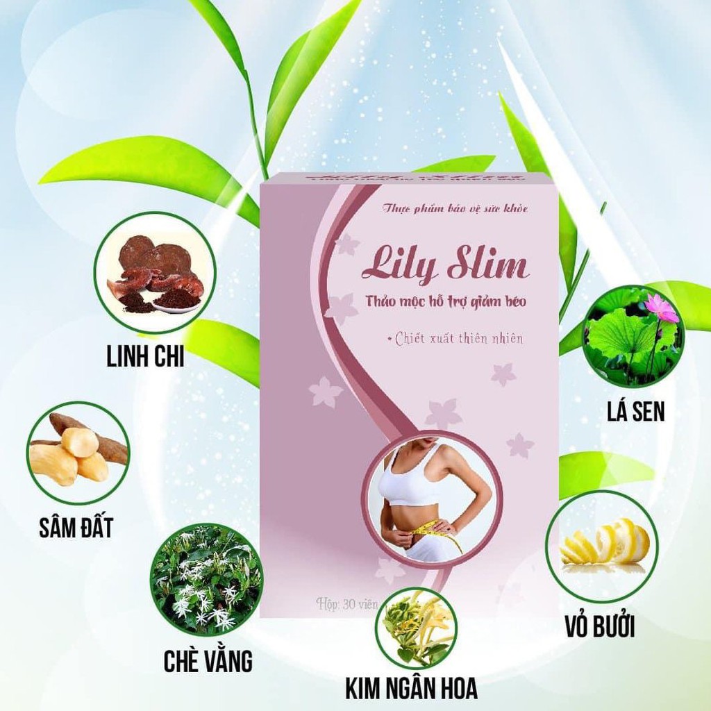 GIẢM CÂN, THUỐC GIẢM CÂN LILY SLIM DÀNH CHO CƠ ĐỊA MẬP LÂU NĂM (TẶNG QUÀ)