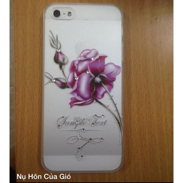 Ốp đính đá 3D hoạ tiết cho ip5