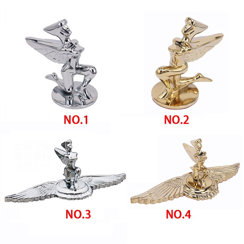 Miếng dán biểu tượng đôi cánh kẻ trừng phạt JP VIP kim loại dán móc phía trước xe ô tô cho BMW Volvo Subaru MG MINI