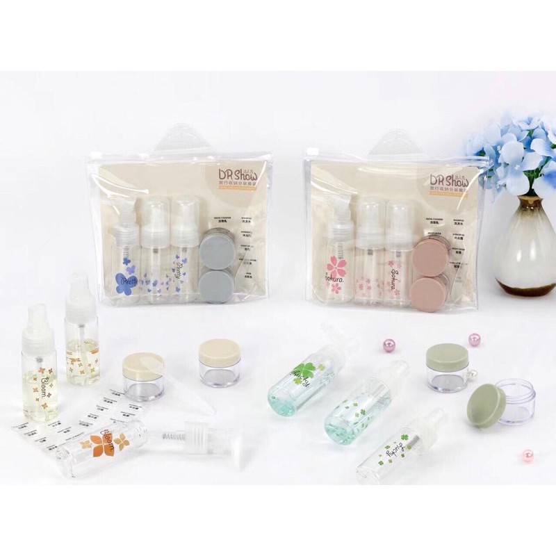 Sỉ 5 bộ chiết nước hoa Mỹ phẩm cao cấp (bộ gồm 3 chai chiết và 2 lọ mỹ phẩm)