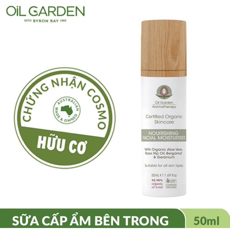 Sữa Cấp Ẩm Từ Bên Trong Hữu Cơ 92.90% Nourishing Facial Moisturiser Oil Garden (50ml)