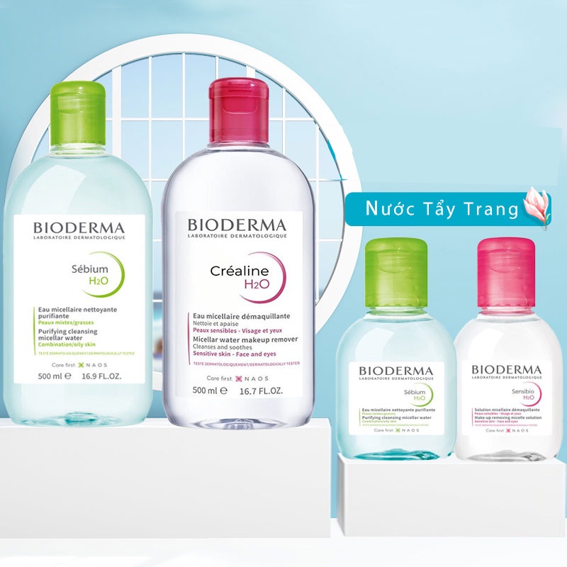 Nước Tẩy Trang Bioderma Créaline H2O - Bioderma Sebium H2O 500ml