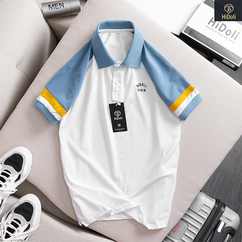 Áo polo nam cổ bẻ cộc tay, Áo thun nam cổ bẻ vải cá sấu Cotton co giãn 4 chiều chuẩn from PL05