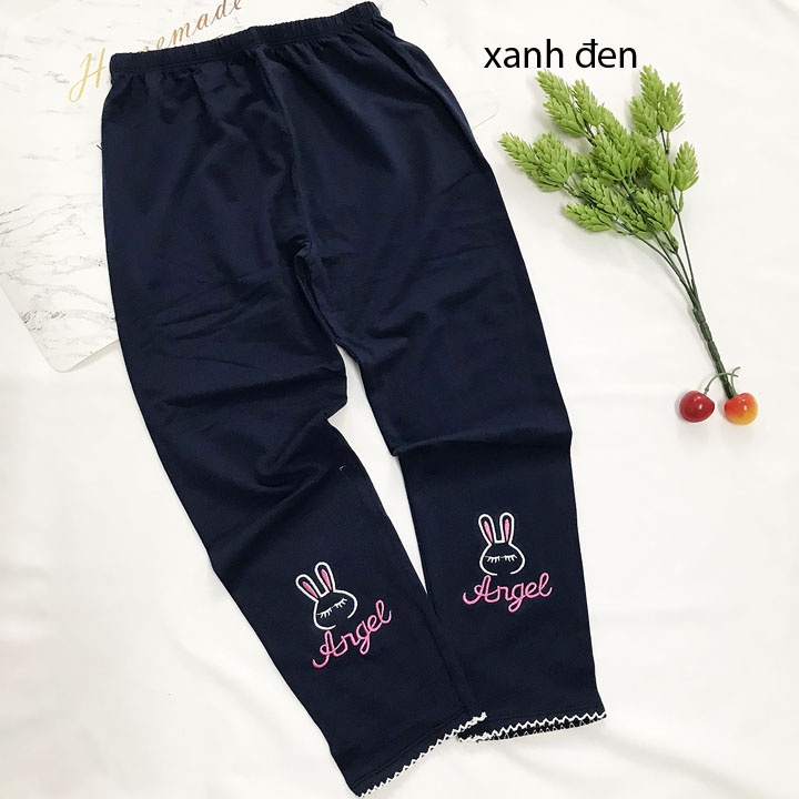 Quần legging dài bé gái thun cotton 4 chiều - QG22