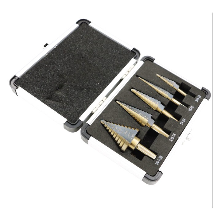 Bộ 5 mũi khoan bước HSS