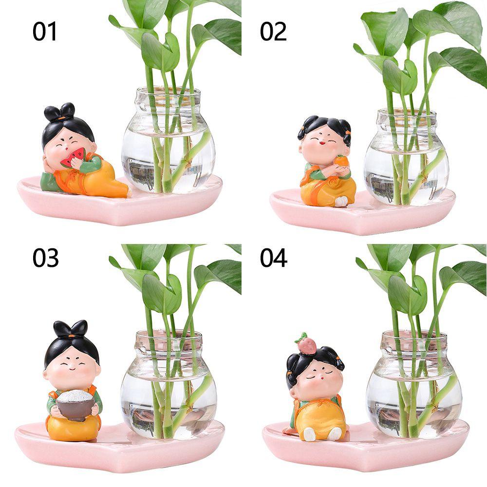 Chậu Hoa Thủy Canh Trang Trí Phòng Khách / Văn Phòng