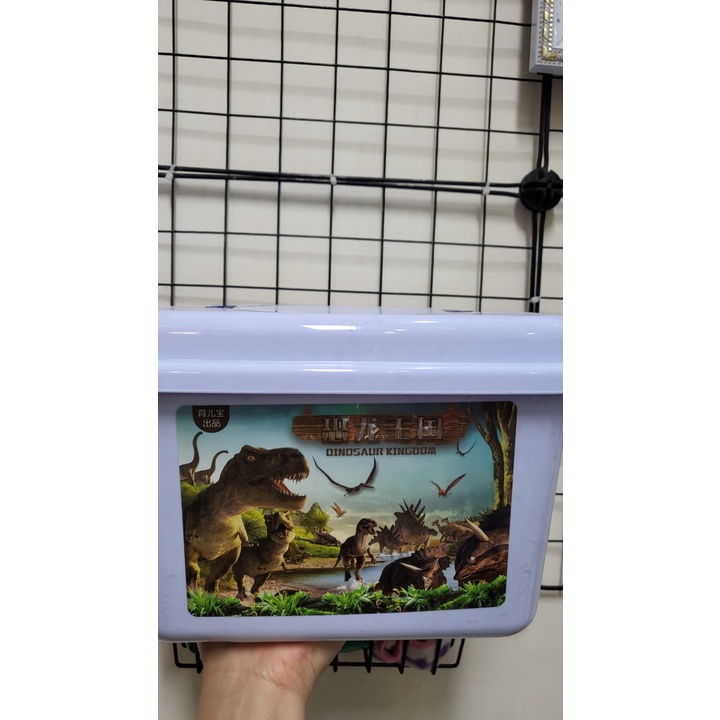 Hộp đồ chơi khủng long có hộp nhựa đựng cao cấp, dồ chơi giải trí tăng cường vận động 52 chi tiết Besthome