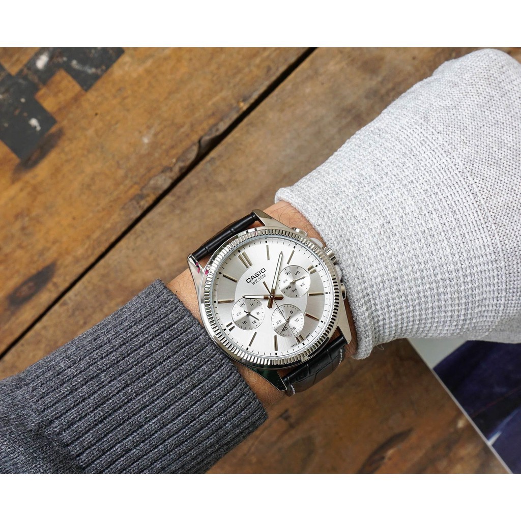 Đồng Hồ Nam Casio Standard MTP-1375L-7A Chính Hãng Dây Da | Casio Standard MTP-137