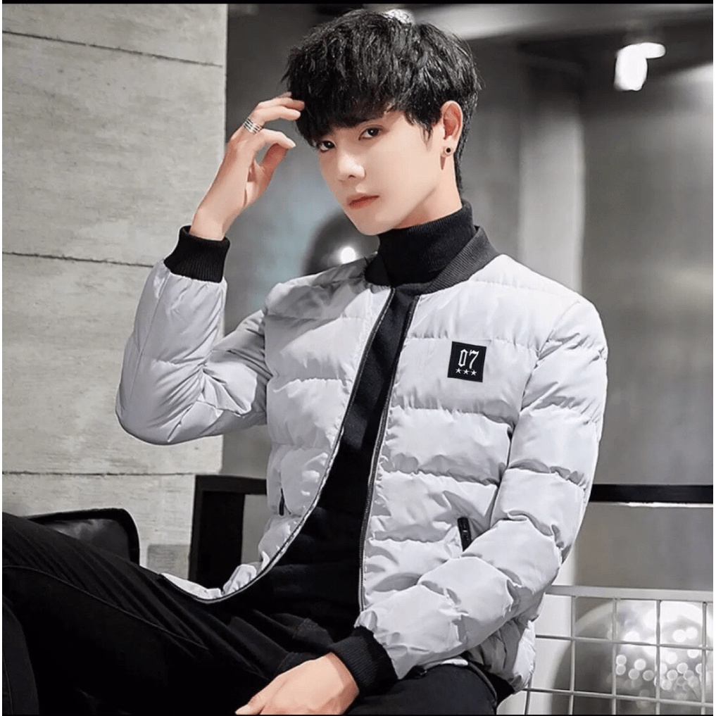 Áo Khoác Phao Nam 07 Ba Lớp Trần Bông Dày Ấm Kiểu Bomber 4 Màu Có Túi Phong Cách Trẻ Trung NEW UNISEX