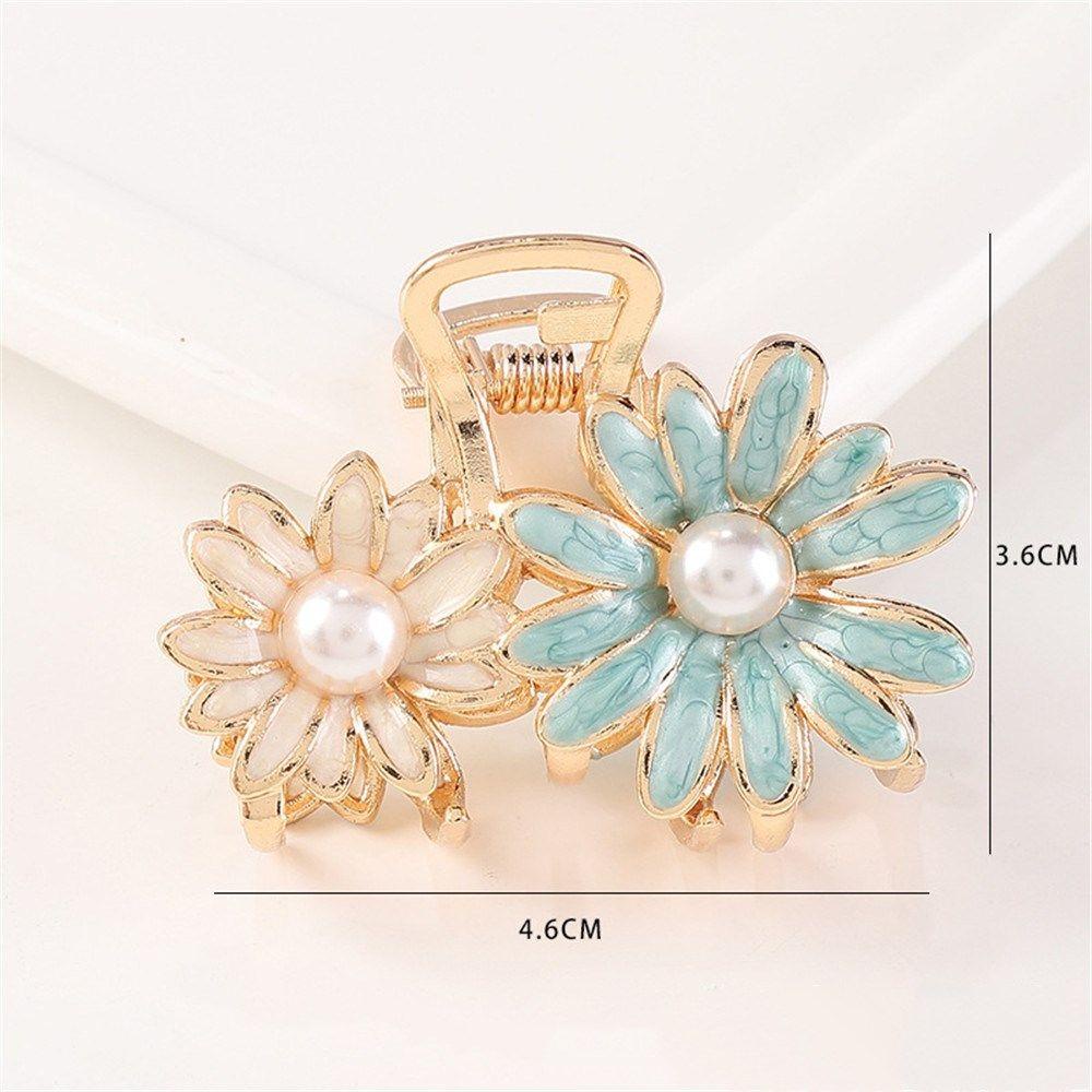 Kẹp Tóc Hình Hoa Đính Ngọc Trai Phong Cách Hàn Quốc Cho Nữ
