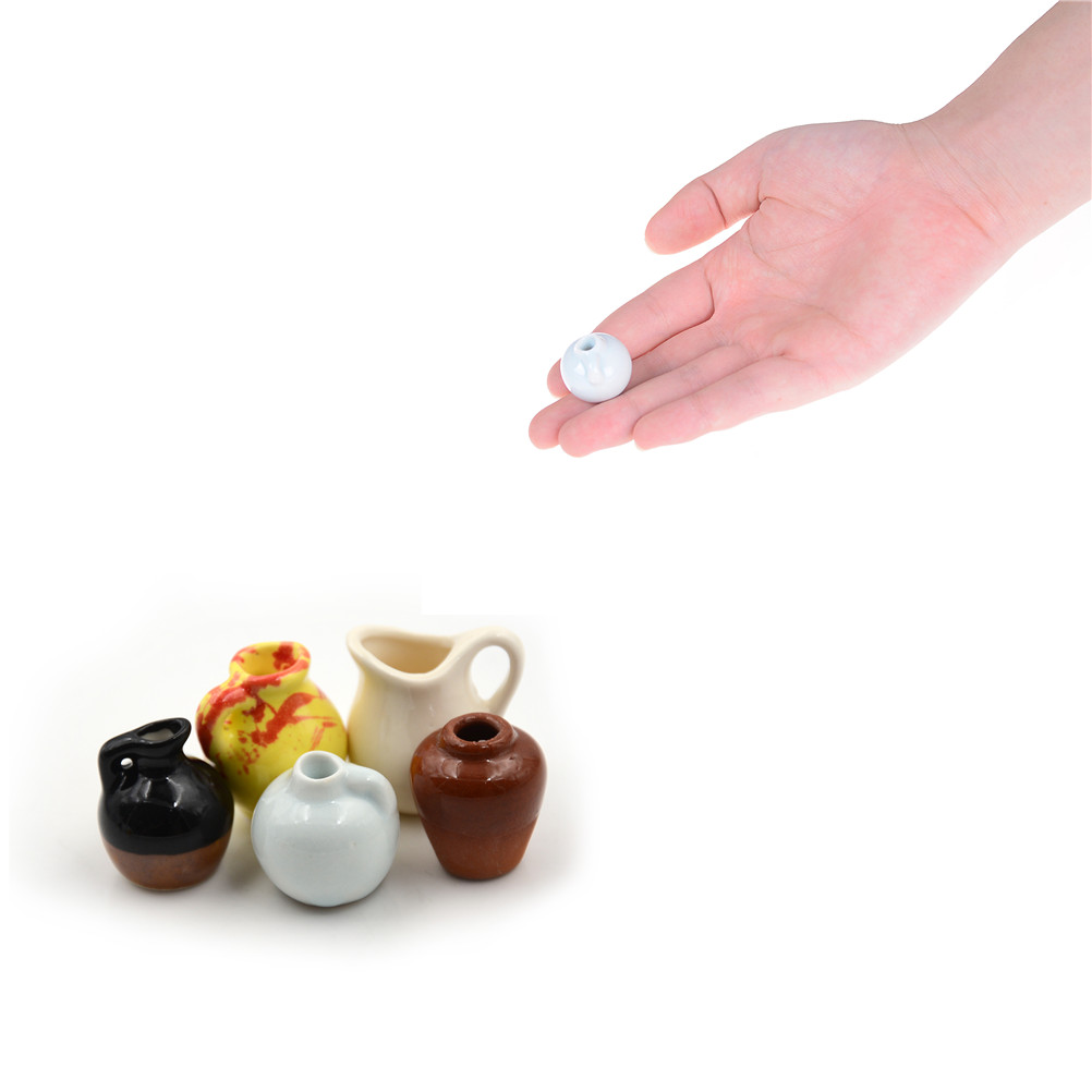 Bình Hoa Sứ Mini Tỉ Lệ 1: 12 Dùng Trang Trí Nhà Búp Bê