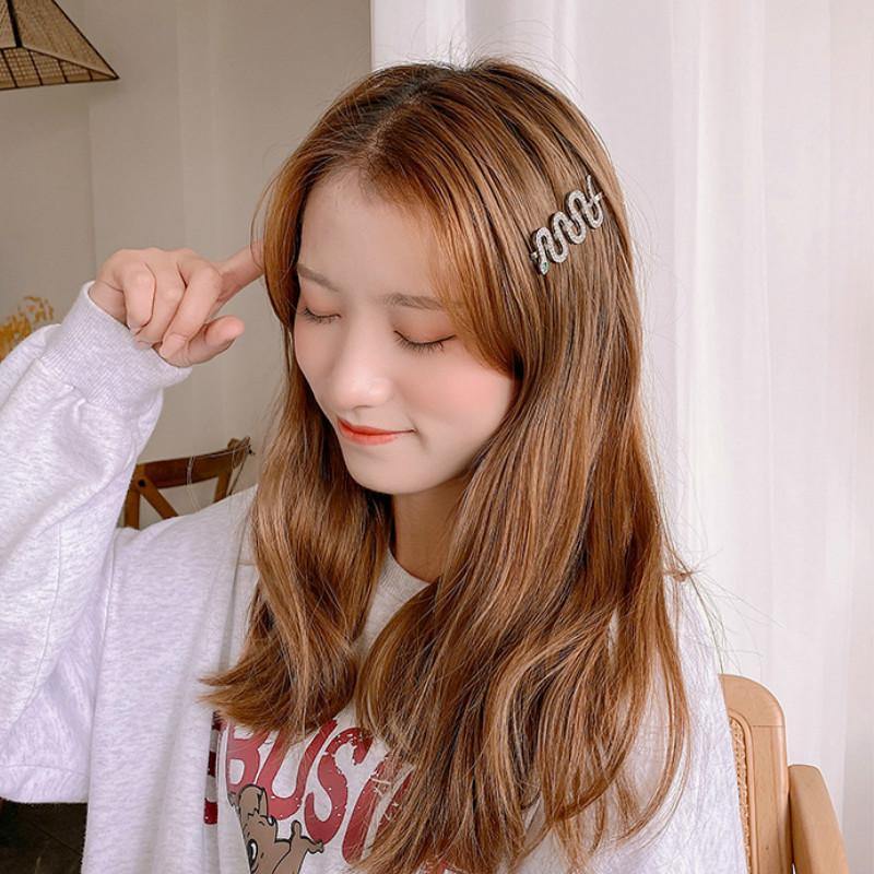 Kẹp Tóc Hình Nơ Đính Ngọc Trai Xinh Xắn Kiểu Hàn Quốc