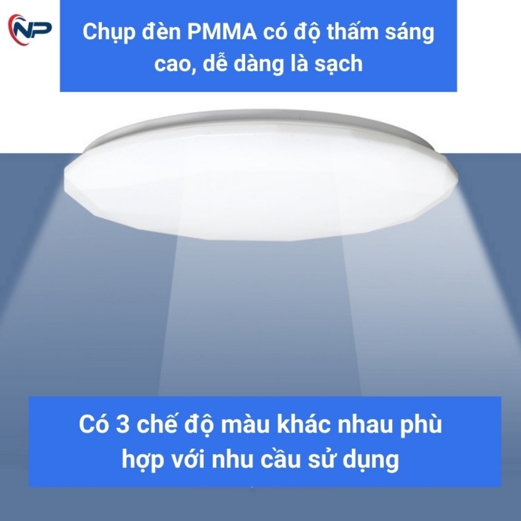 [Quà20k]Đèn Năng Lượng Mặt Trời Ốp Trần Nhà Công suất 100w Chính Hãng Tiết Kiệm Điện tuổi thọ 10 năm Có Điều Khiển Từ Xa