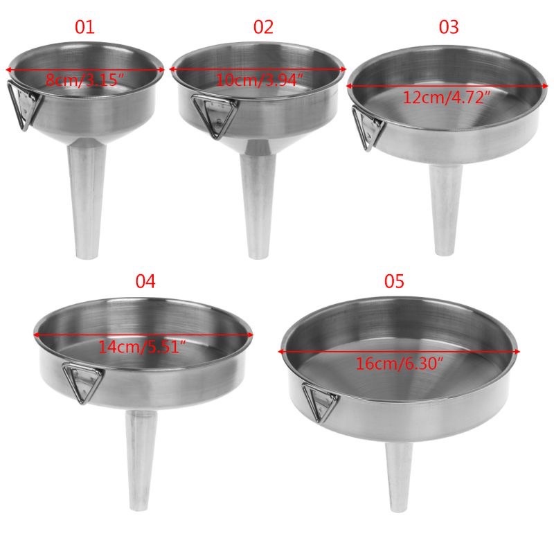 Phễu Inox Miệng Rộng Để Rót Dầu/ Rượu/ Mật Ong Tiện Dụng Cho Nhà Bếp