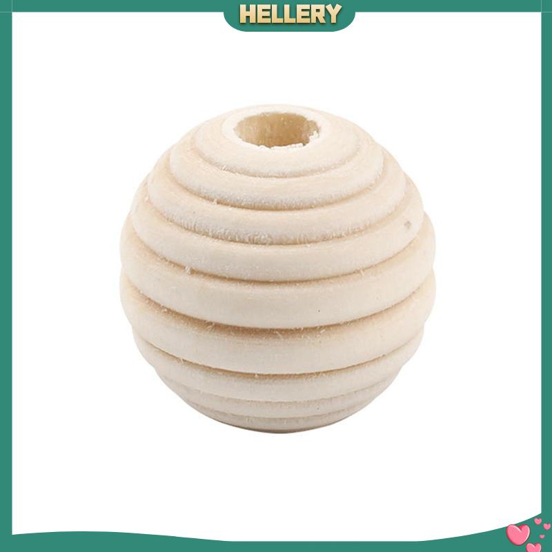 Bộ 100 Hạt Gỗ Hình Tổ Ong Dùng Làm Trang Sức