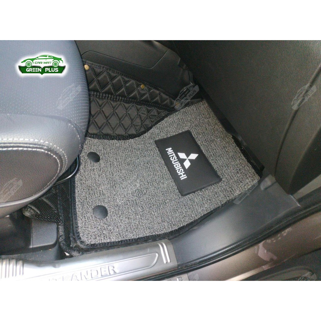 Thảm lót sàn ô tô 6D Mitsubishi Outlander chống nước, không mùi, phủ kín 90% sàn xe