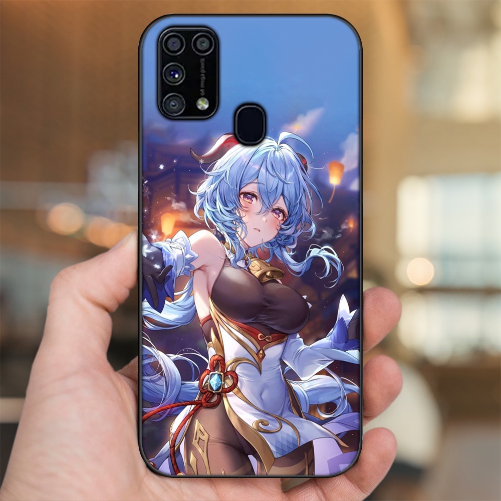 Ốp lưng Samsung M31 viền đen in hình Ganyu Genshin Impact